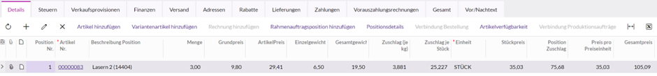 Integration mit Verkaufsprozessen